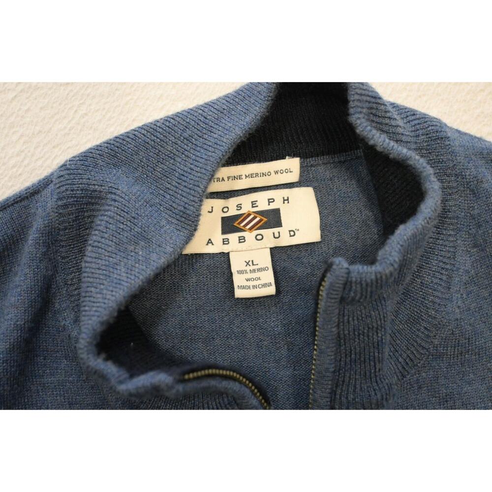 Joseph Abboud 100% Wool 1/4 Zip Neck Golf Pullover Sweater‎ Mens Sz XL - Picture 5 of 6